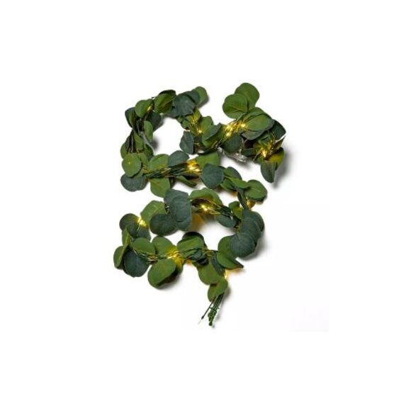 LED Eucalyptus Vine Curtain String Lights Warm White - West & Arrow: PVC - Picture 3 of 4